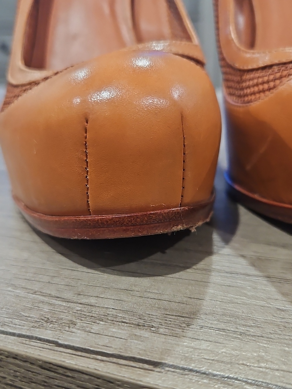 Pour La Victoire saddle leather platform heels size 8 - Picture 4 of 13